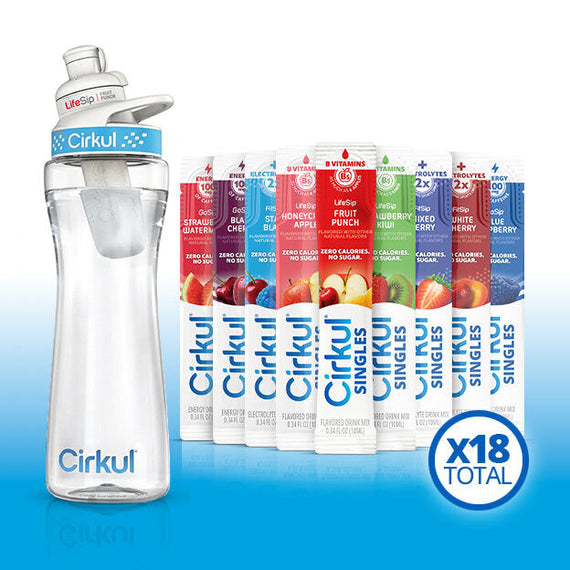 22oz. Plastic Bottle & LifeSip® Fruit Punch E9